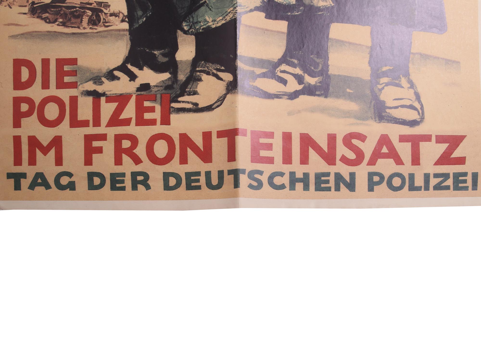 VINTAGE 1942 GERMAN WWII SS POLICE POSTER PIC-5